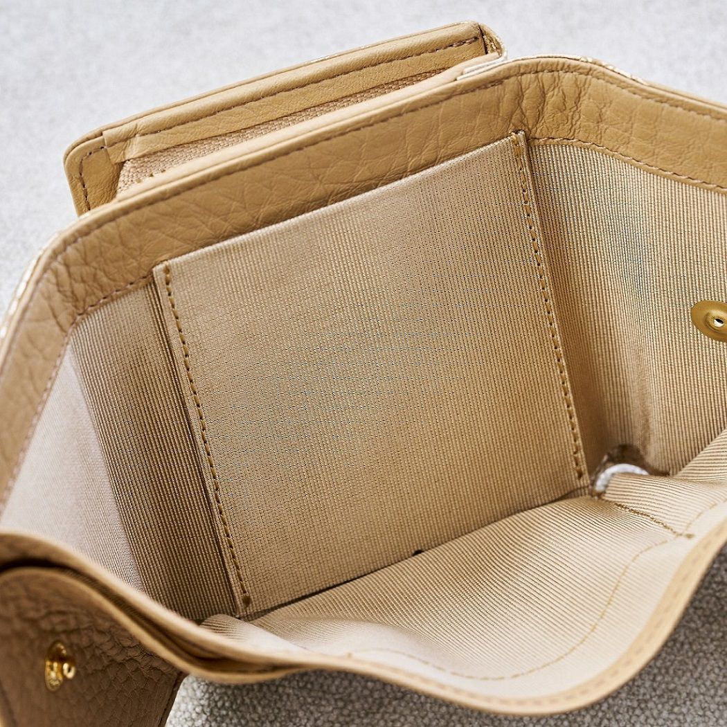 harIsanGUCCI ベージュ 三つ折り財布 コーチ COACH アウトレット 三つ折り財布 シグネチャー ミニ財布
